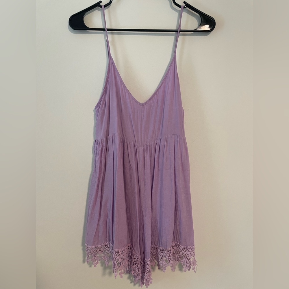 Lilac flowy romper - Tobi - M
